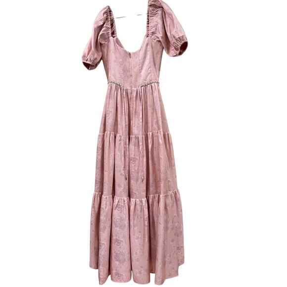 V. Chapman Anthropologie Pink Maxi Dress - Picture 10 of 13